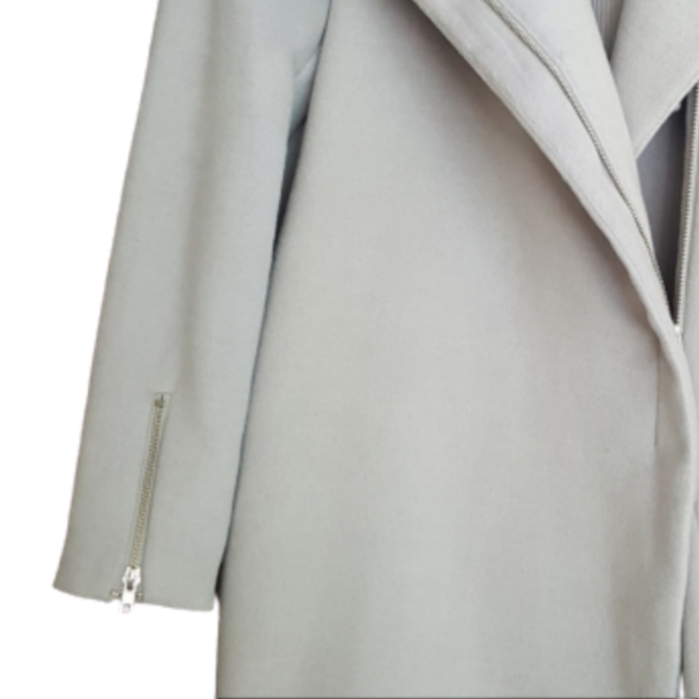 Cotton On Gray Wrap Pea Coat Size XS - Picture 2 of 5